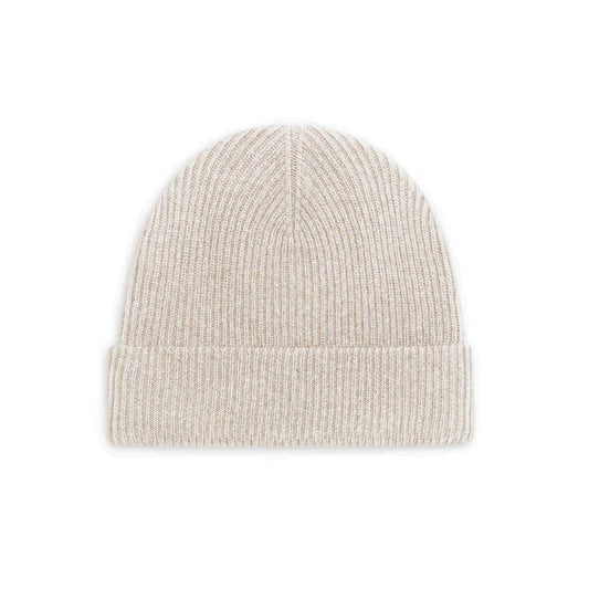 Oat Cashmere Wool Beanie