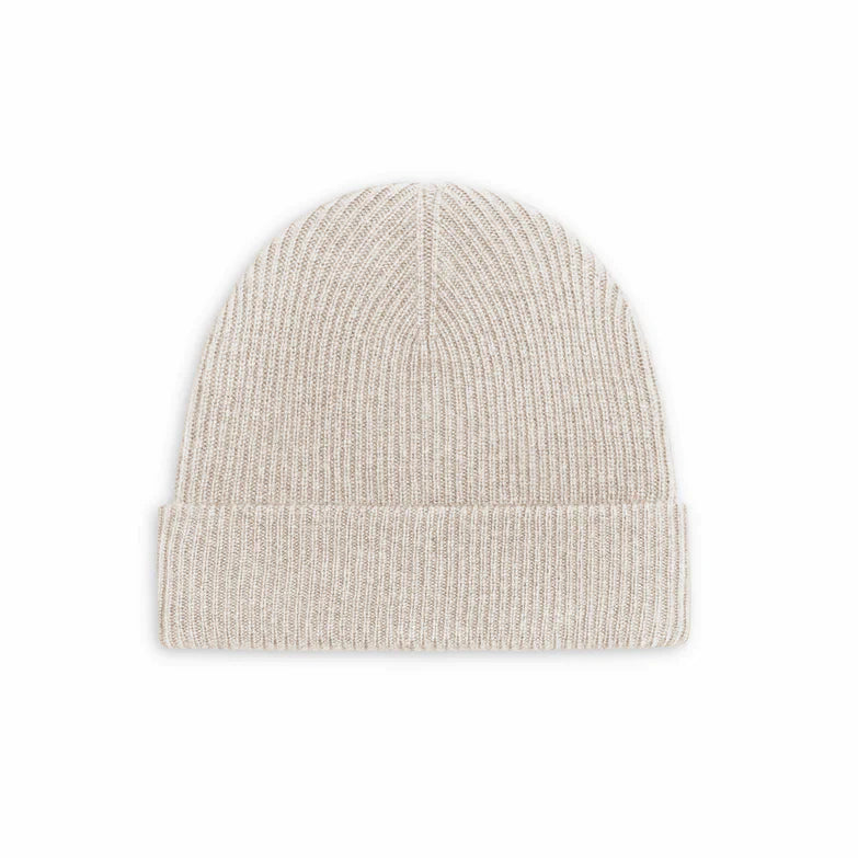 Heather Grey Cashmere Wool Beanie