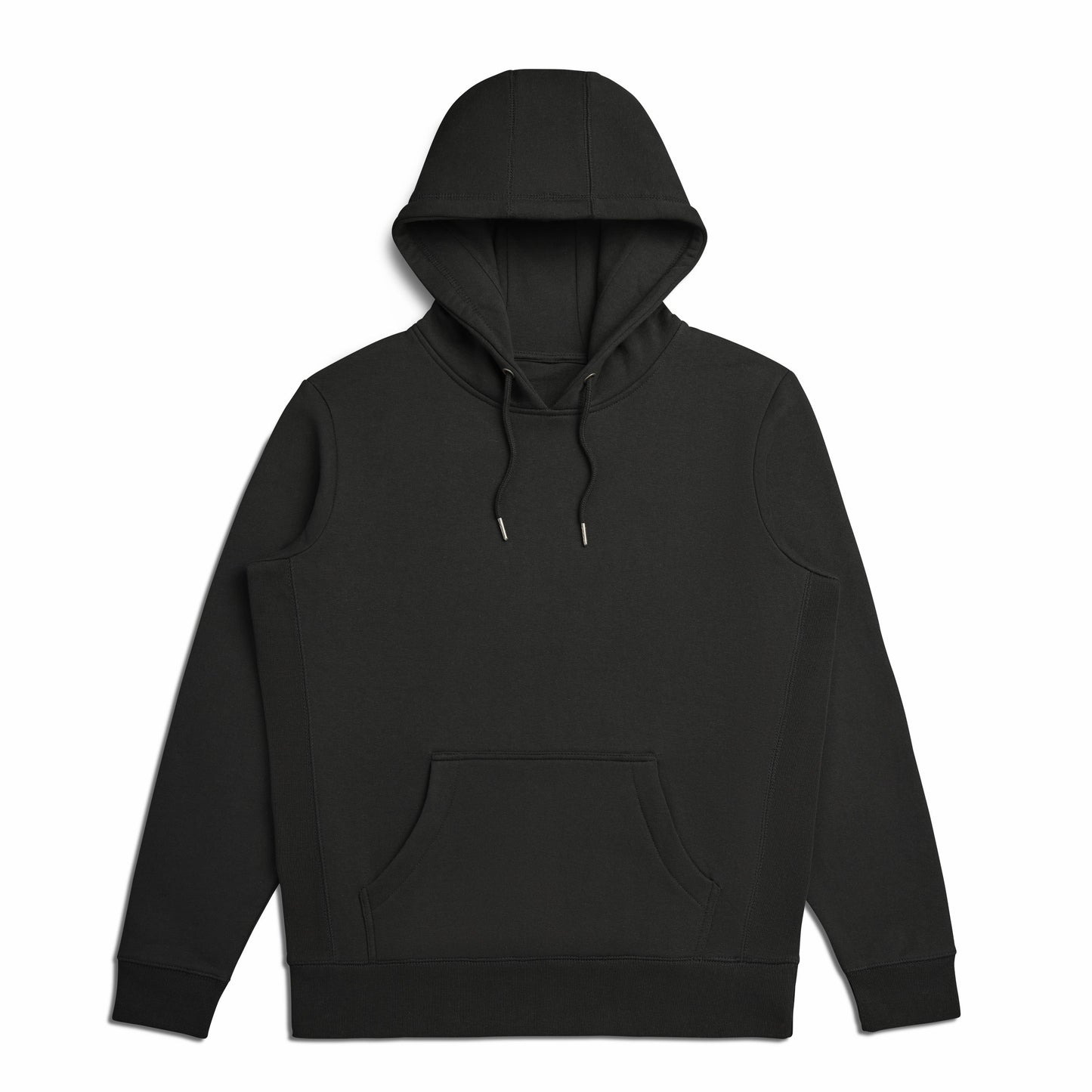 Black Organic Cotton Hooded Sweatshirt