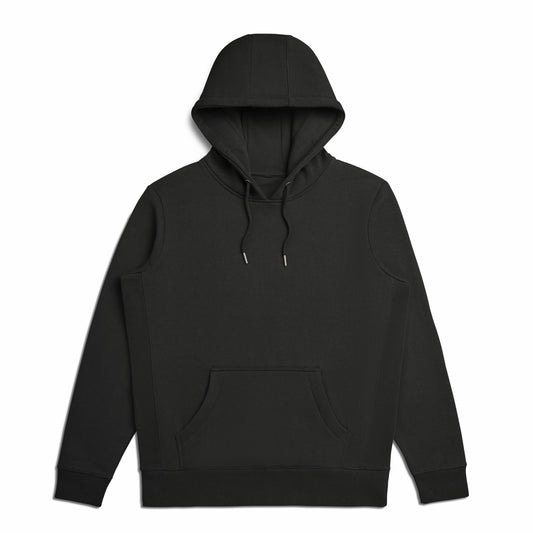 Black Organic Cotton Hooded Sweatshirt