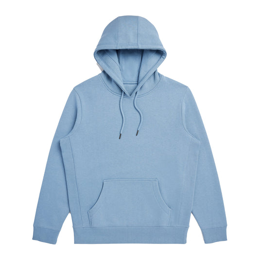 Cloudy Blue Organic Cotton Hooded Sweatshirt