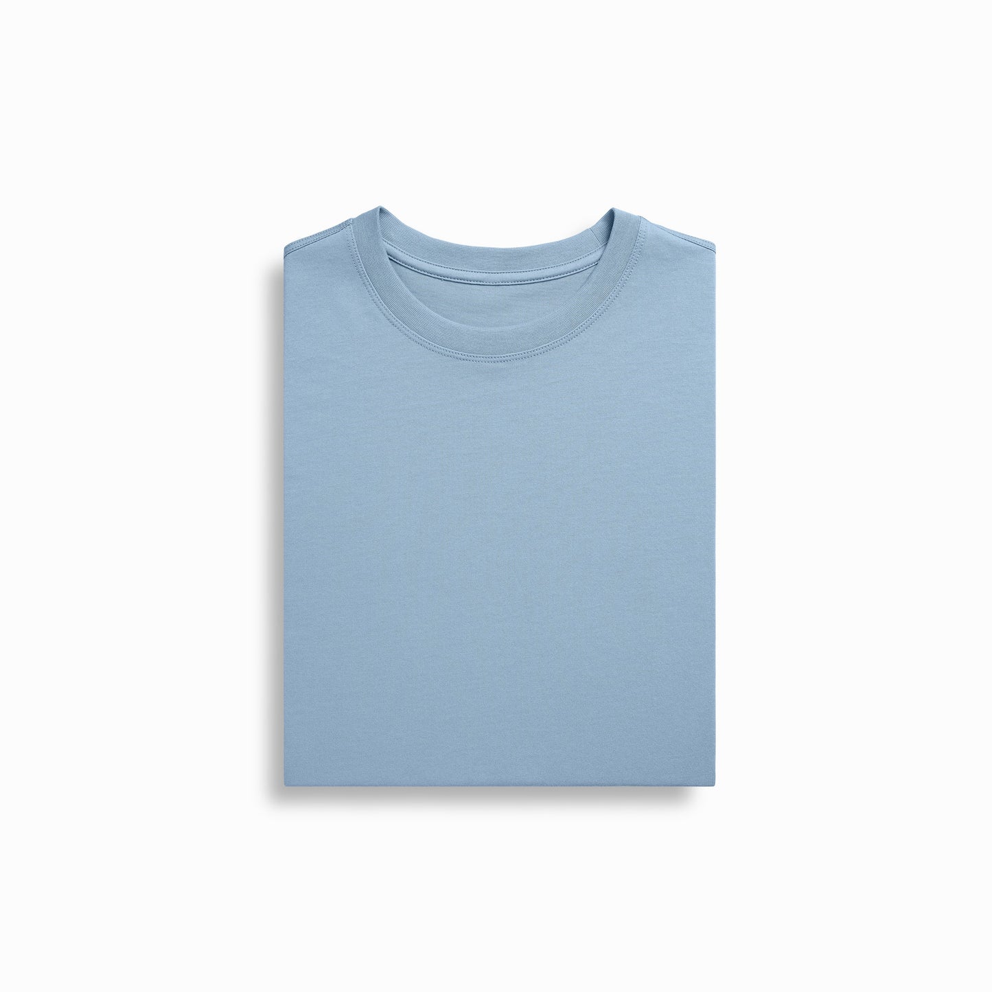 Cloudy Blue American Grown Supima® 100% Cotton 6oz Long Sleeve T-Shirt