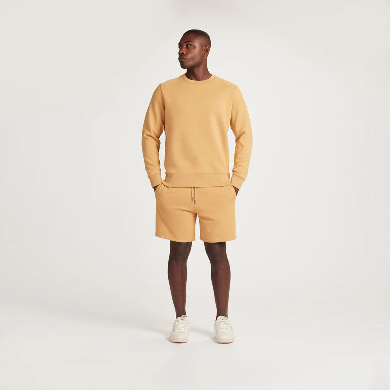 Camel Organic Cotton Crewneck Sweatshirt