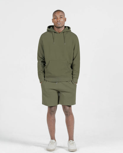 Miitary Olive Organic Cotton Sweatshorts