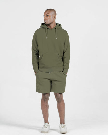 Miitary Olive Organic Cotton Sweatshorts