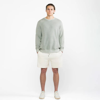 Sage Organic Cotton French Terry Crewneck Sweatshirt