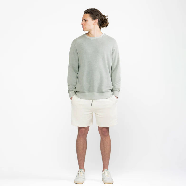 Sage Organic Cotton French Terry Crewneck Sweatshirt