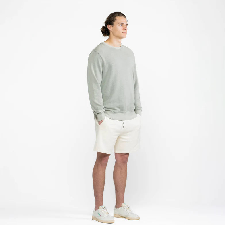 Sage Organic Cotton French Terry Crewneck Sweatshirt