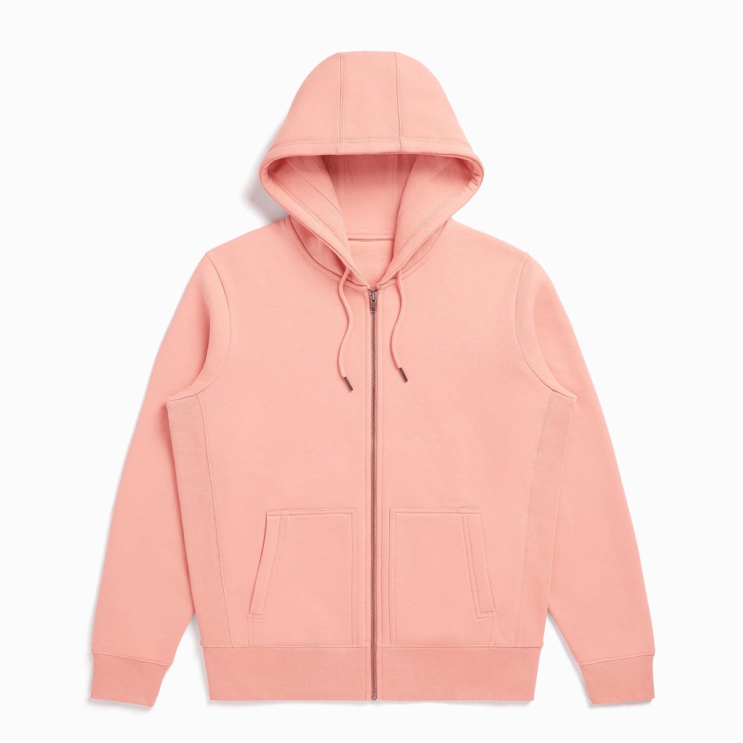 Salmon Organic Cotton Zip-Up Sweatshirt