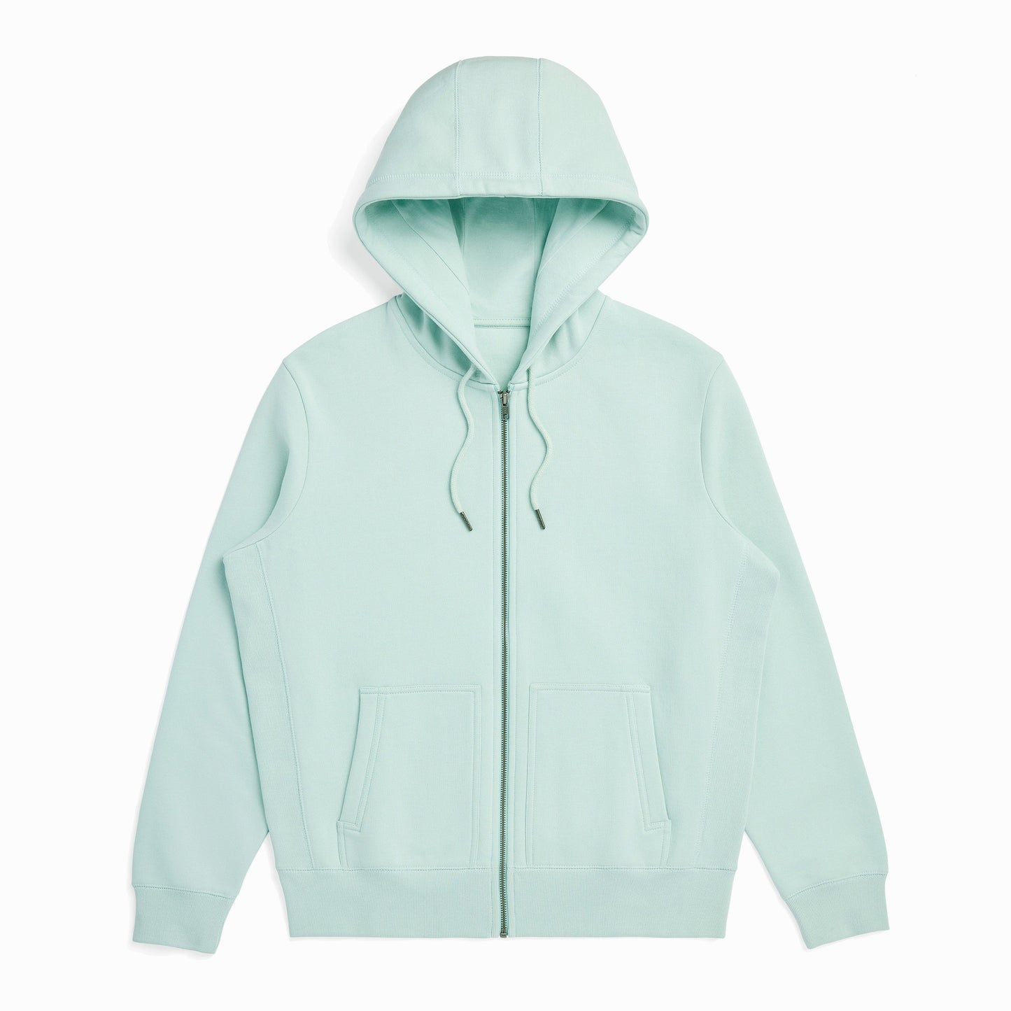 Seafoam Organic Cotton Zip-Up Sweatshirt